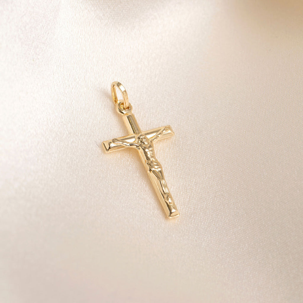 Crucifix Pendant | 14ct Gold - Necklace