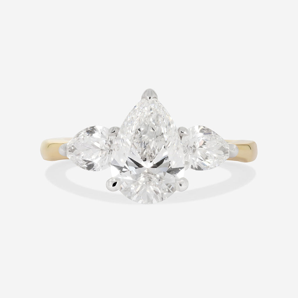 Cuba 2.00ct | Pear 3-Stone Lab Diamond Set in 18ct Gold