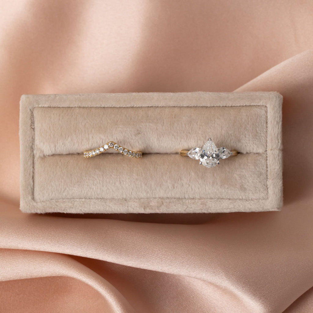 CUBA 2ct | Pear 3-Stone Lab Grown Diamond Engagement Ring