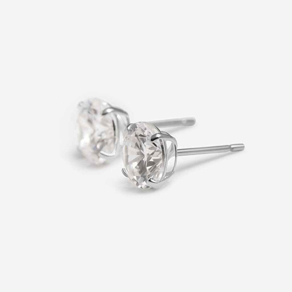 Classic Sparkle Silver Earrings 5mm Sterling – Gear Jewellers