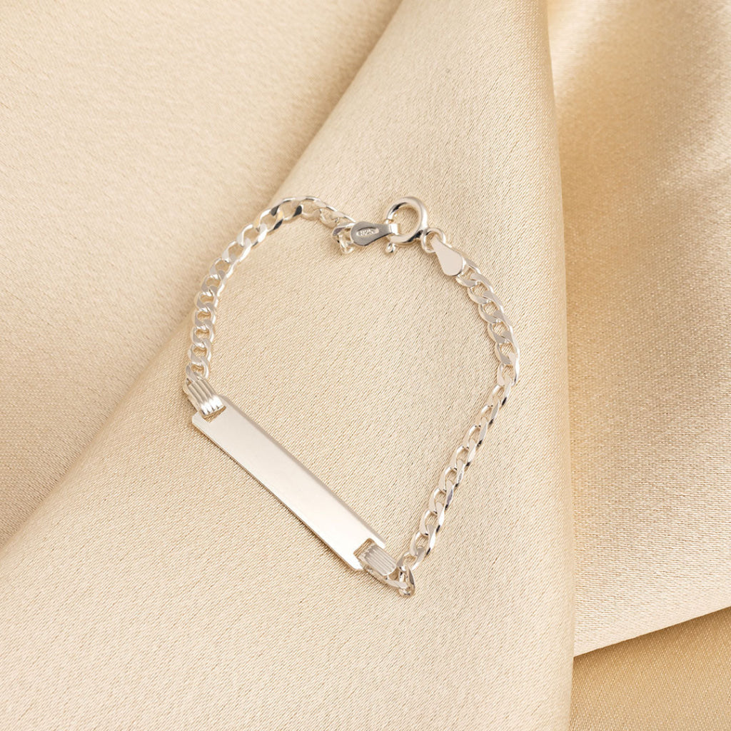 Curb Identity Baby Bracelet Sterling Silver