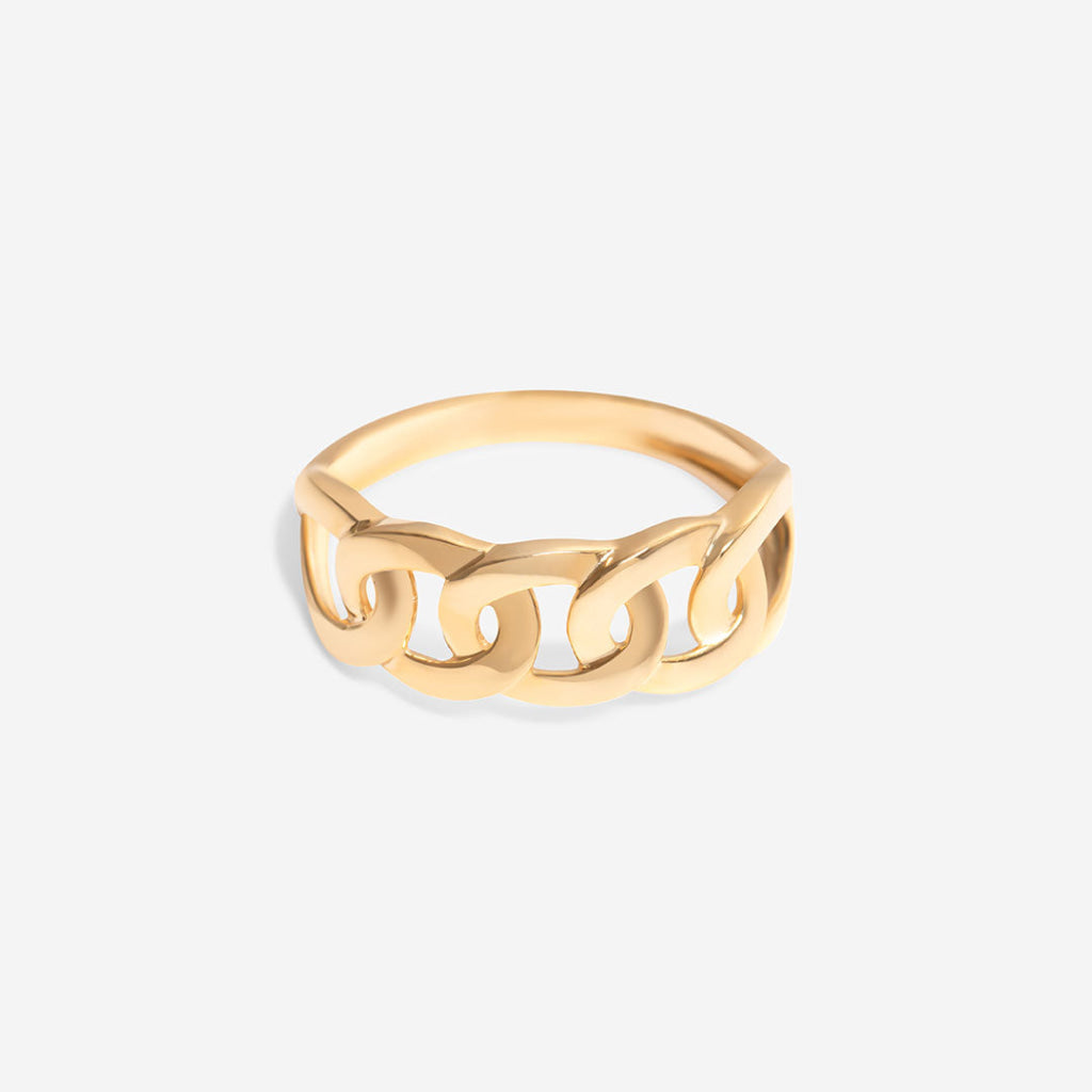 Curb Link Ring | 9ct Gold