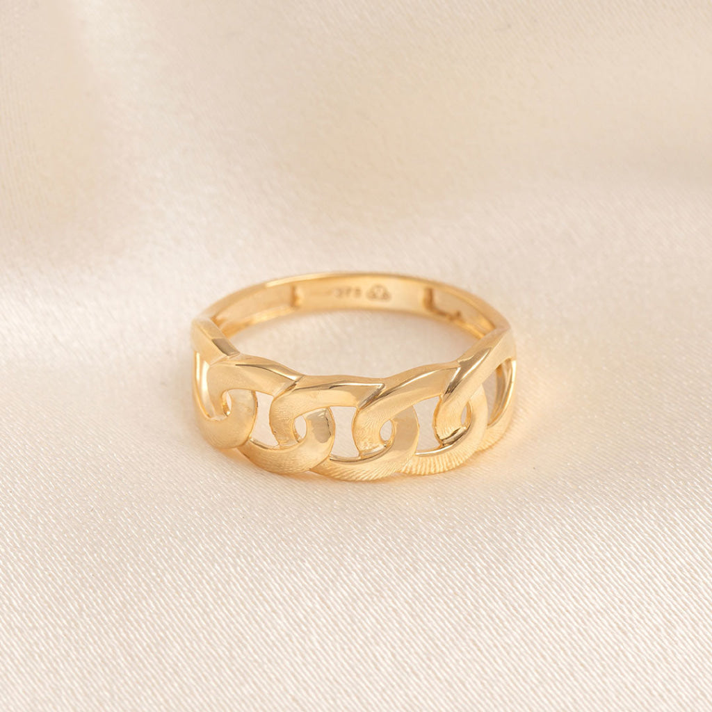 Curb Link Ring | 9ct Gold