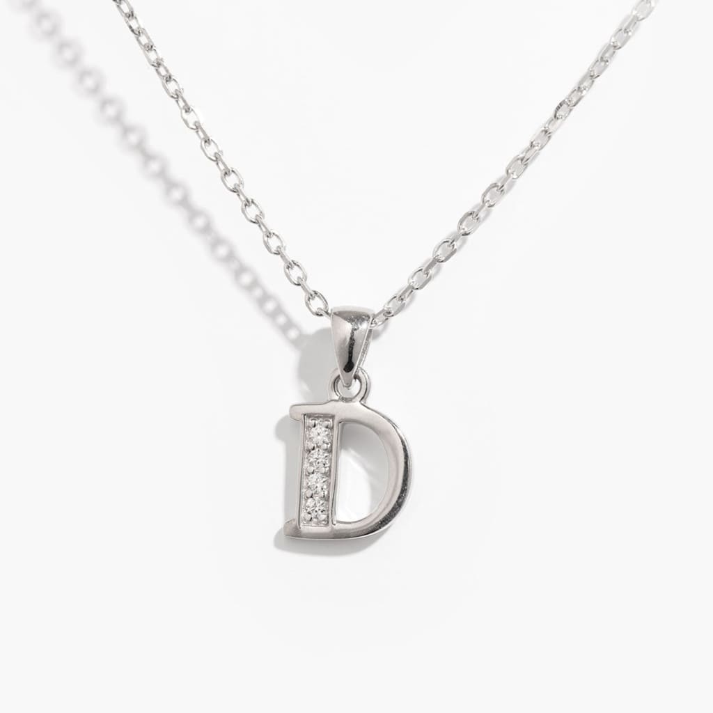 'D' Necklace | Sterling Silver