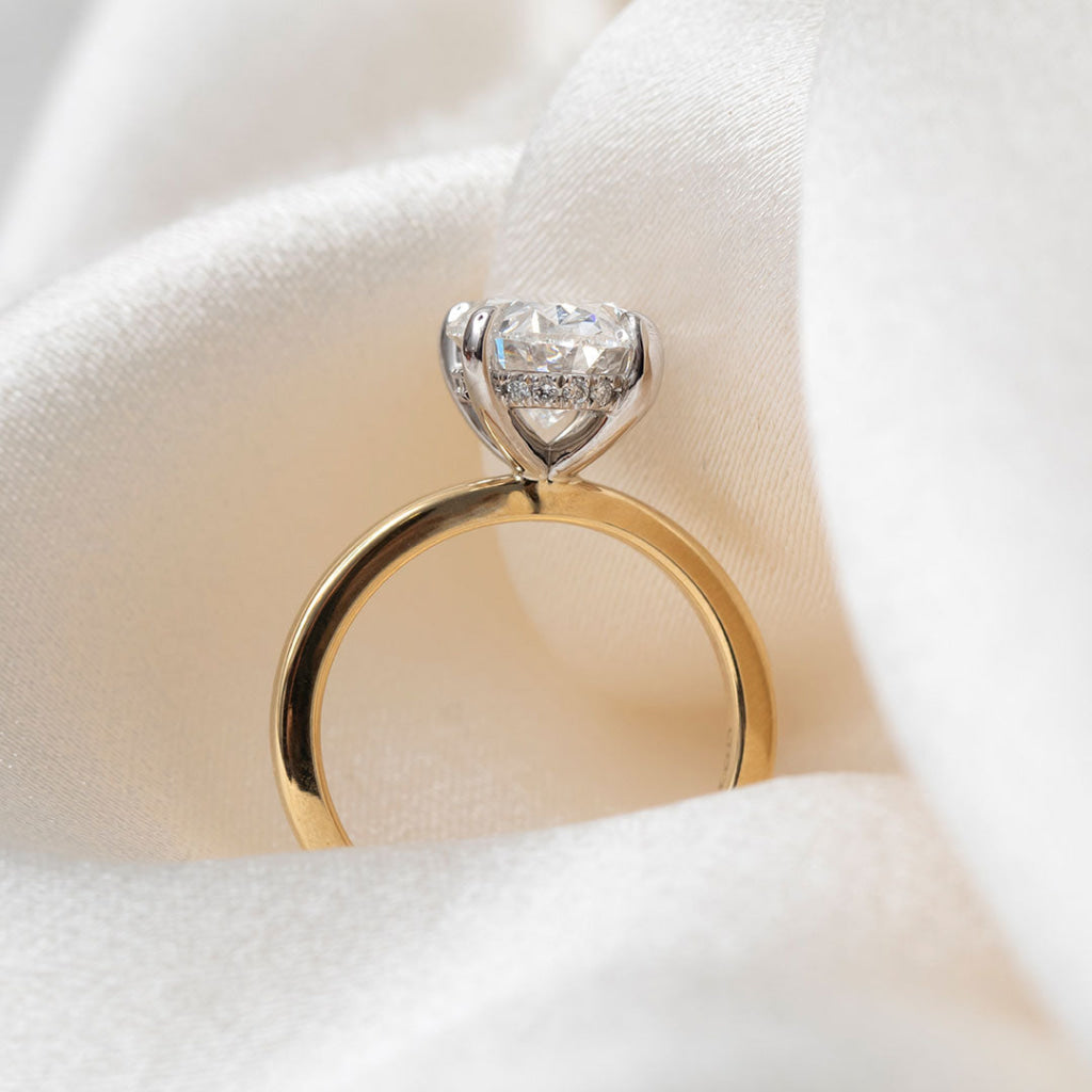 Monaco 3ct | Oval Solitaire Lab Grown Diamond Engagement
