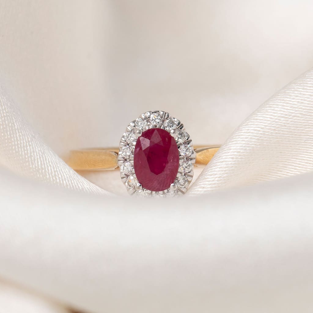 DAHLIA | Ruby Diamond Ring - Rings