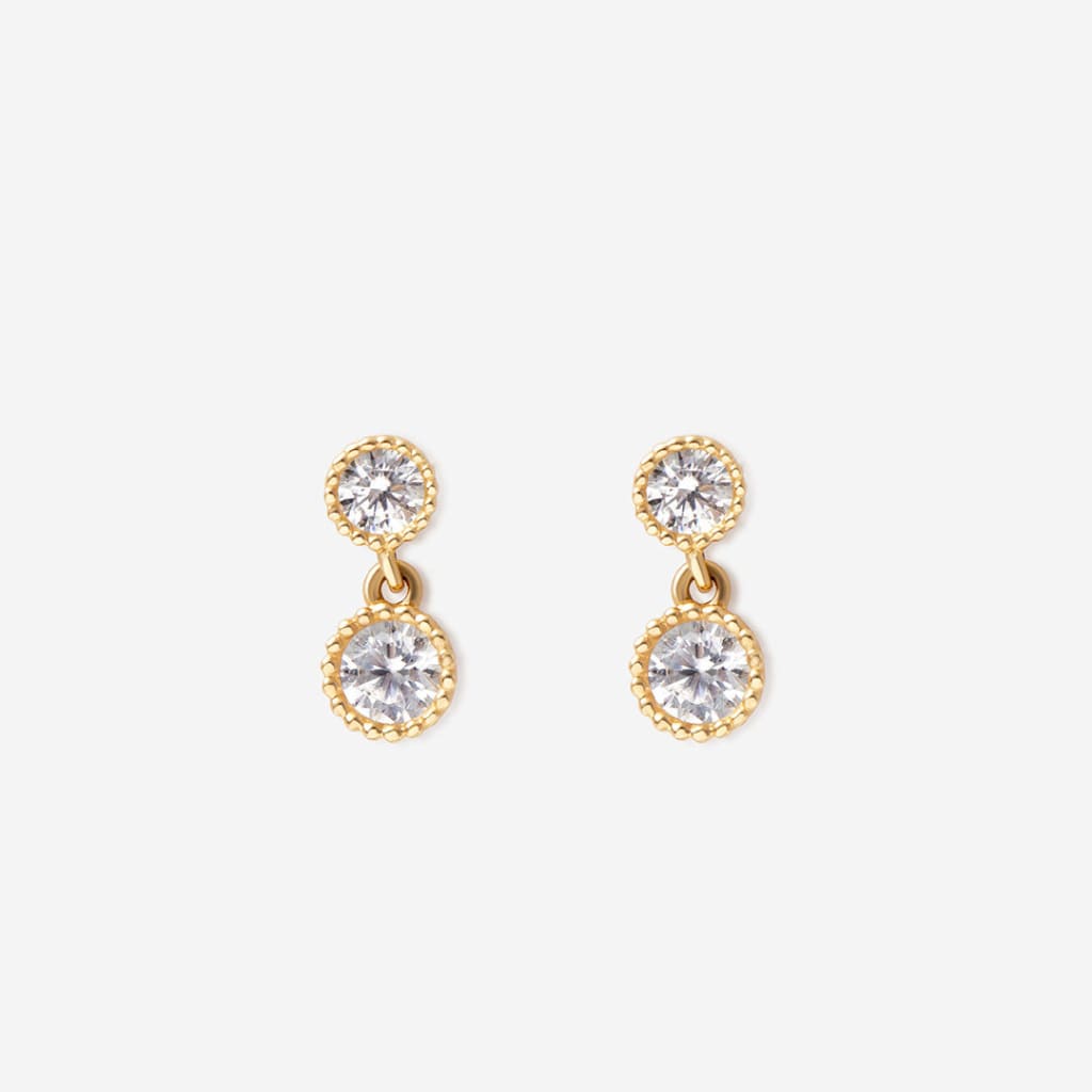 Dainty Drop Earrings | 9ct Gold