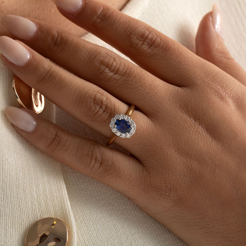 DAISY 1.20ct | Diamond & Sapphire Ring