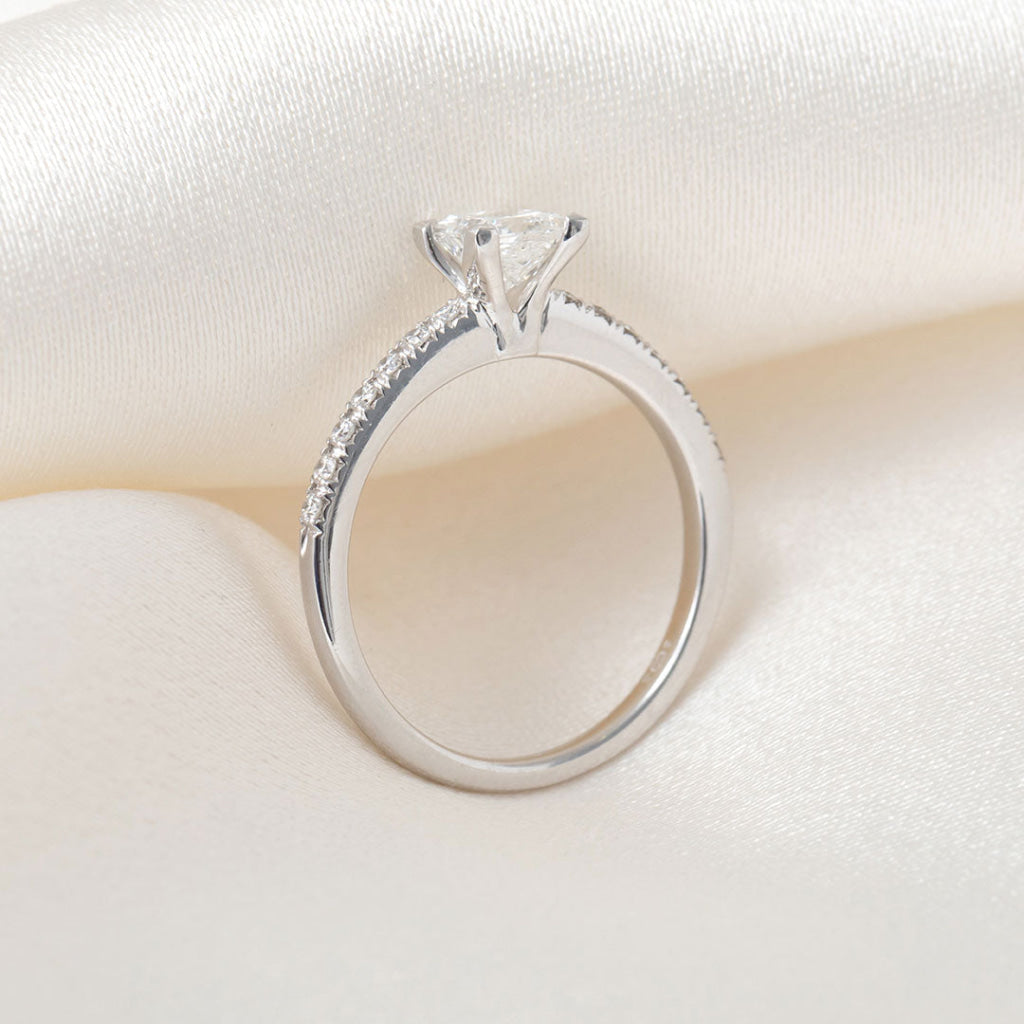 DARBY 0.77ct | Princess Solitaire Diamond Engagement Ring