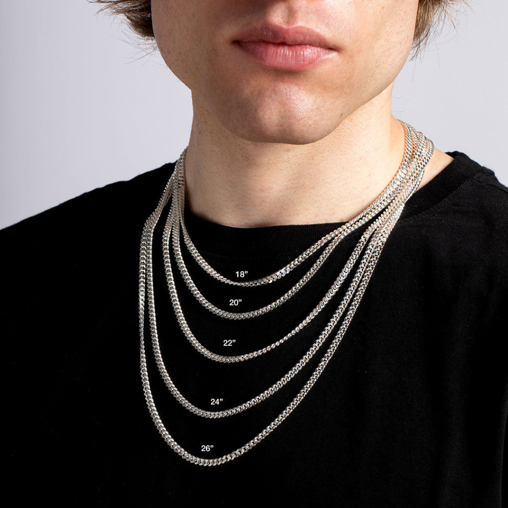 Darragh | Double Curb Chain Sterling Silver - Necklace