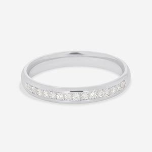 DASH | Diamond Wedding Ring in 18ct White Gold