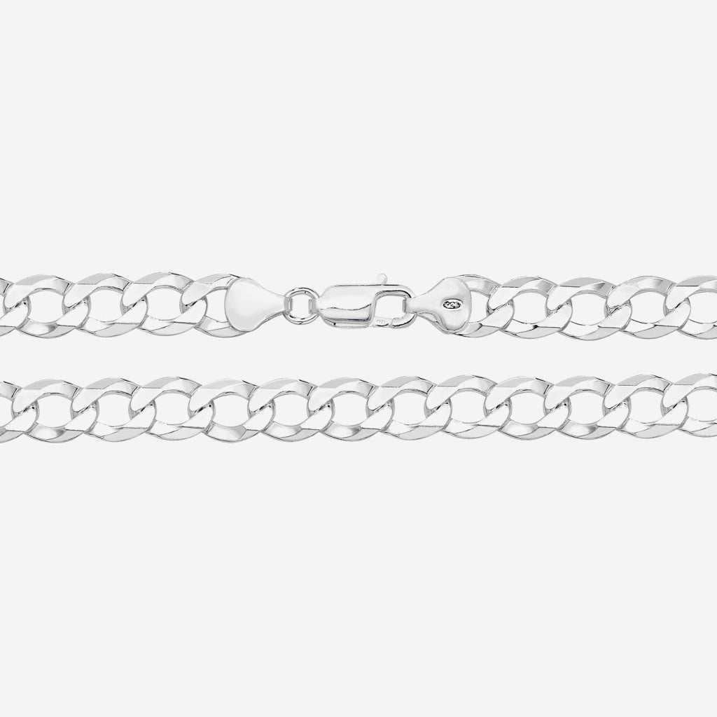 Curb Chain - 9mm | Sterling Silver - Necklace