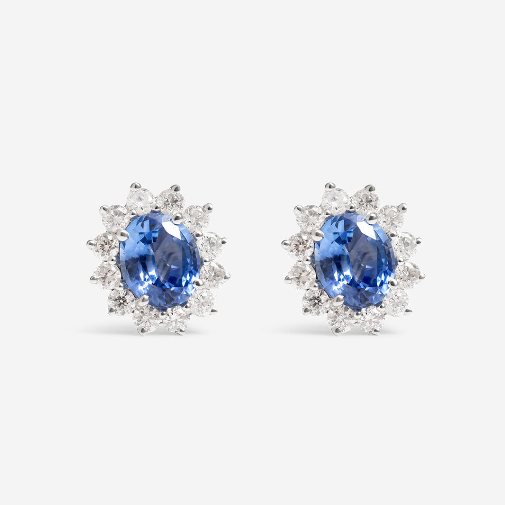 sapphire and diamond earrings