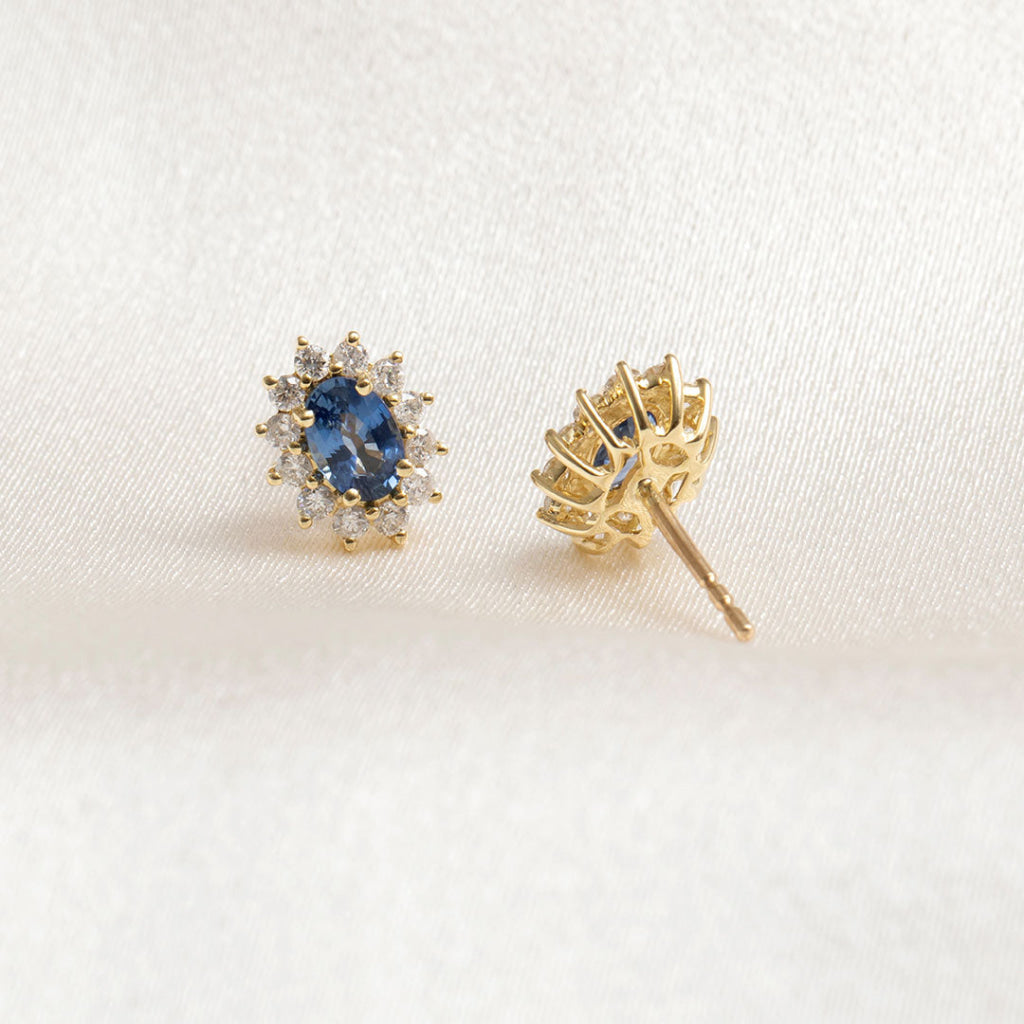 Daydream Sapphire & Diamond Earrings | 18ct Gold - Earrings