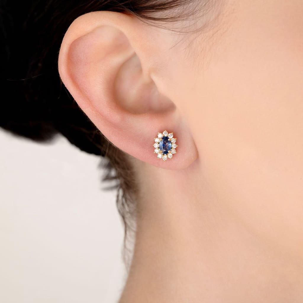Daydream Sapphire & Diamond Earrings | 18ct Gold - Earrings