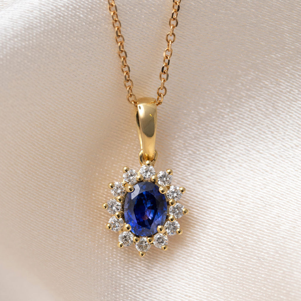 Daydream Sapphire & Diamond Necklace | 18ct Gold - Earrings