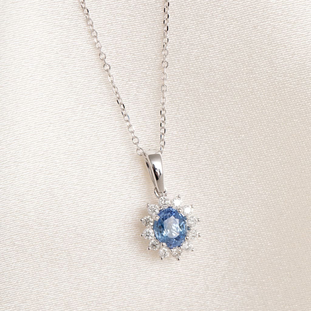 Daydream Sapphire & Diamond Necklace | 18ct Gold