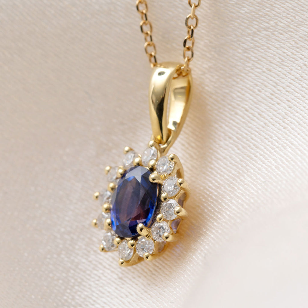 Daydream Sapphire & Diamond Necklace | 18ct Gold - Earrings