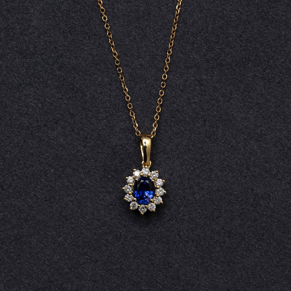 Daydream Sapphire & Diamond Necklace | 18ct Gold - Earrings
