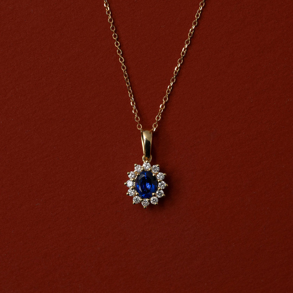 Daydream Sapphire & Diamond Necklace | 18ct Gold - Earrings