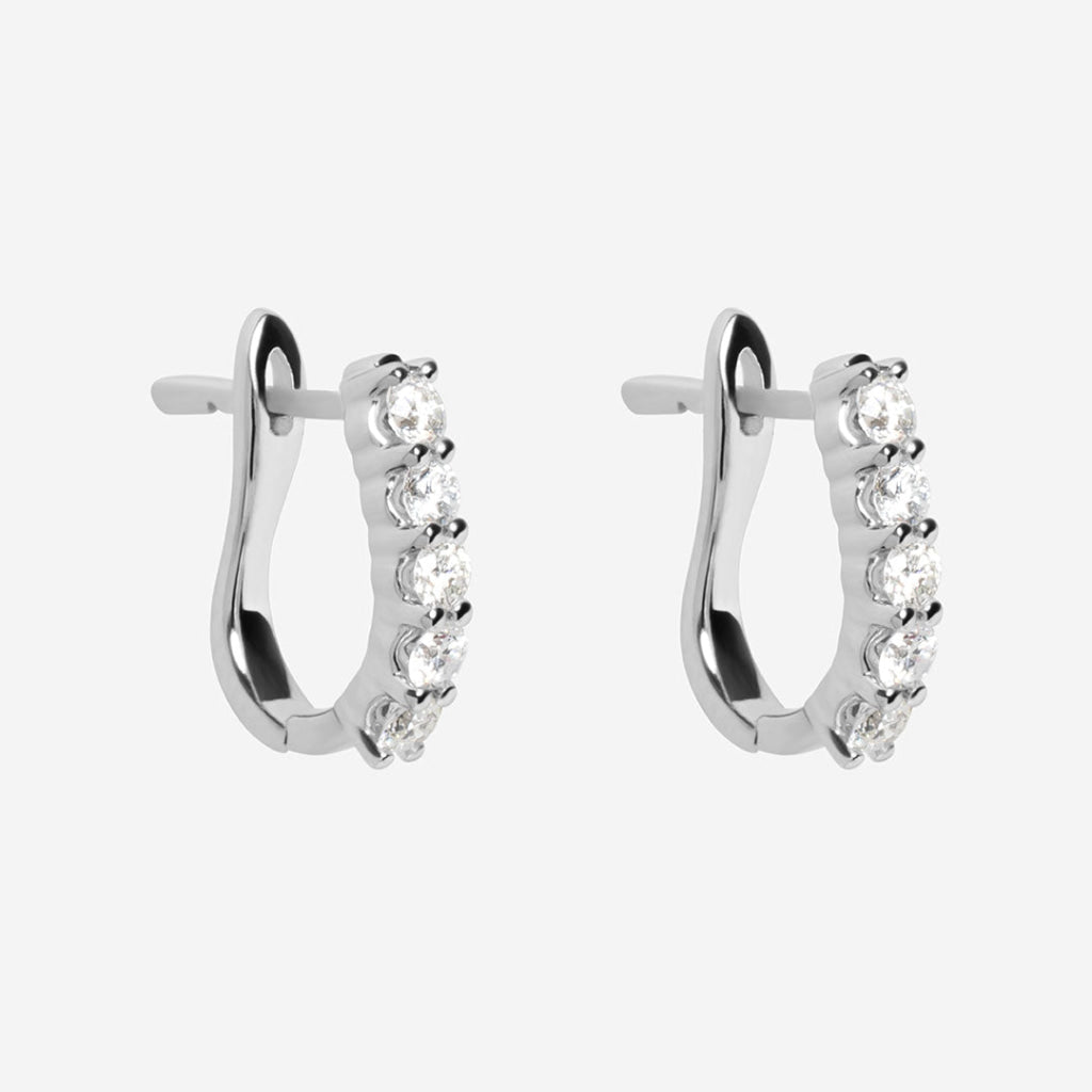 DEITY 0.5ct | Diamond Huggies in 18ct White Gold