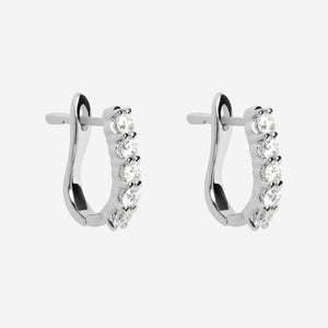 DEITY 0.5ct | Diamond Huggies in 18ct White Gold