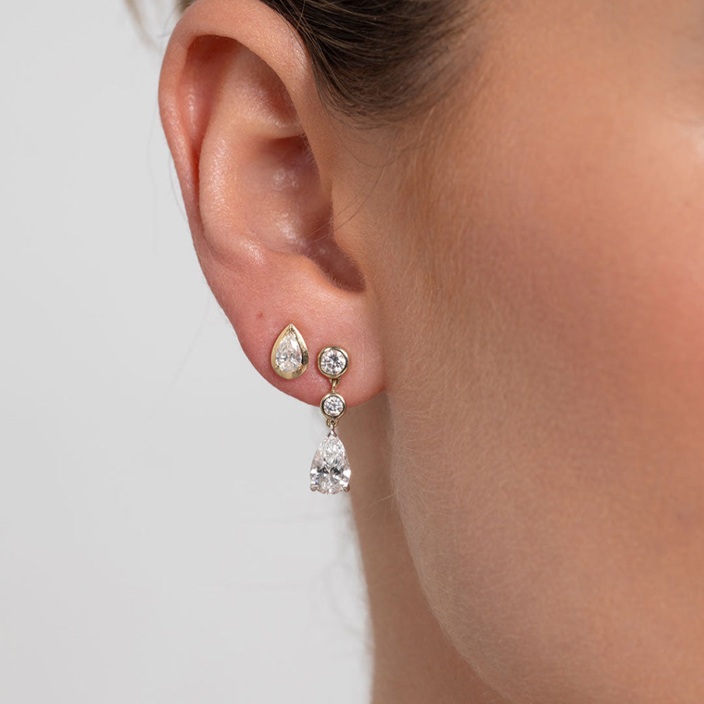 DEMURE - 2.50ct | Lab Grown Diamond Drop Earrings in 9ct Gold