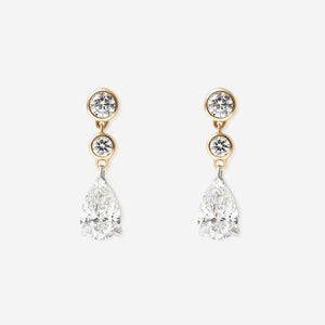 DEMURE - 2.50ct | Lab Grown Diamond Drop Earrings in 9ct Gold