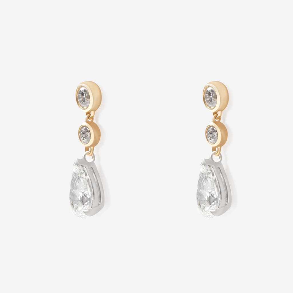Demure - Diamond Drop Earrings 9ct Gold - 2.50ct | Lab Grown
