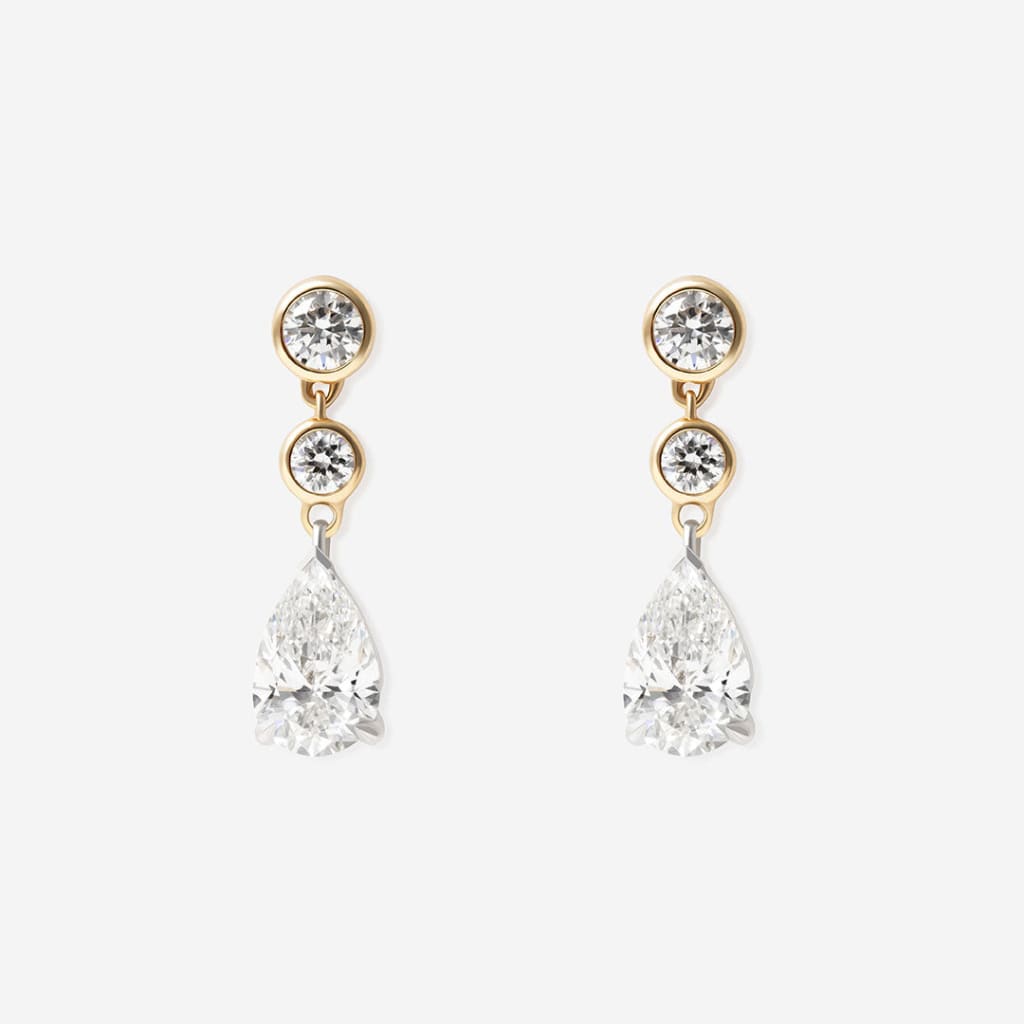 DEMURE - 2.50ct | Lab Grown Diamond Drop Earrings in 9ct Gold