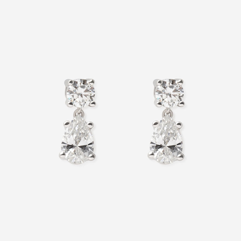 DESTINY - 1.50ct | Lab Grown Diamond Drop Earrings in 9ct White Gold