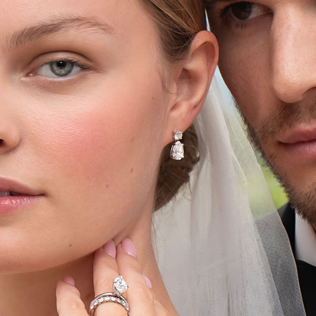 Destiny - Lab Grown Diamond Drop Earrings - 3.60ct | 9ct