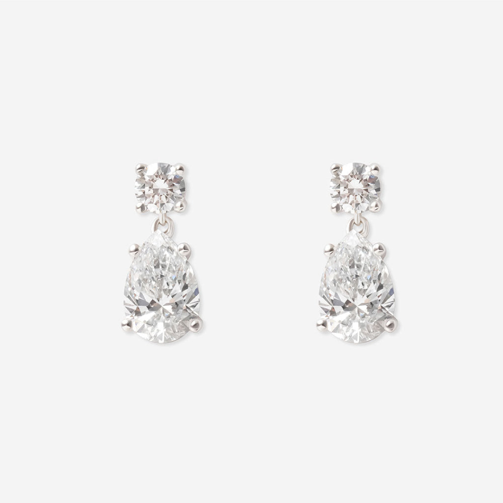 Destiny - Lab Grown Diamond Drop Earrings - 3.60ct | 9ct