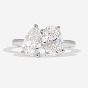 DEUCE 2.50ct | Toi Et Moi Lab Grown Diamond Engagement Ring in Platinum