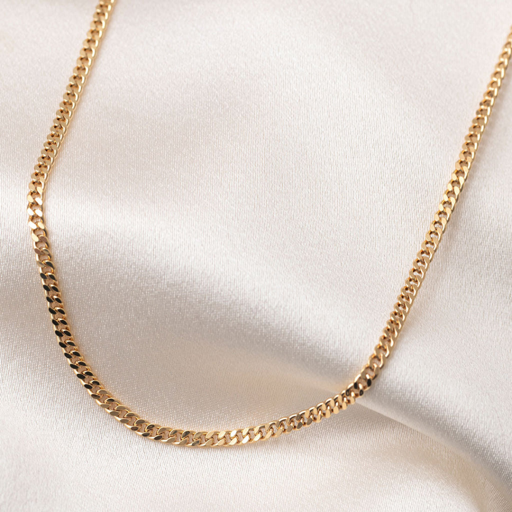 Devon Curb Chain 20’’ | 14ct Gold - Necklace