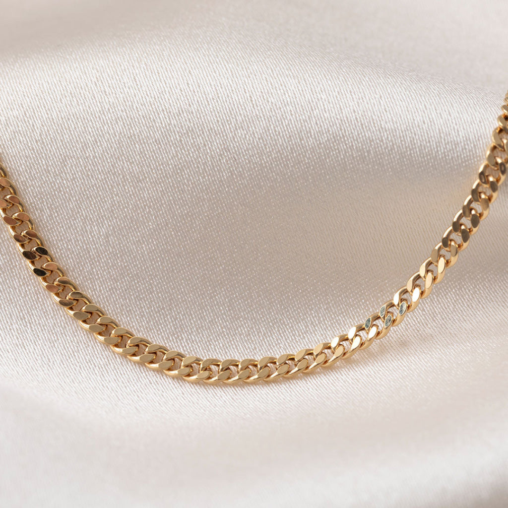 Devon Curb Chain 20’’ | 14ct Gold - Necklace