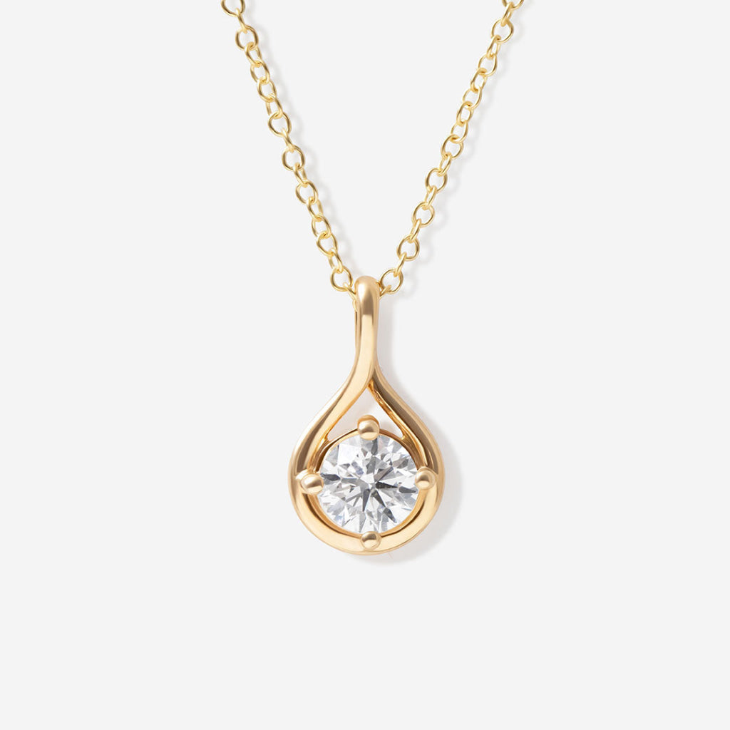 Dewdrop - Lab Grown Diamond Necklace 0.50ct | 18ct Gold