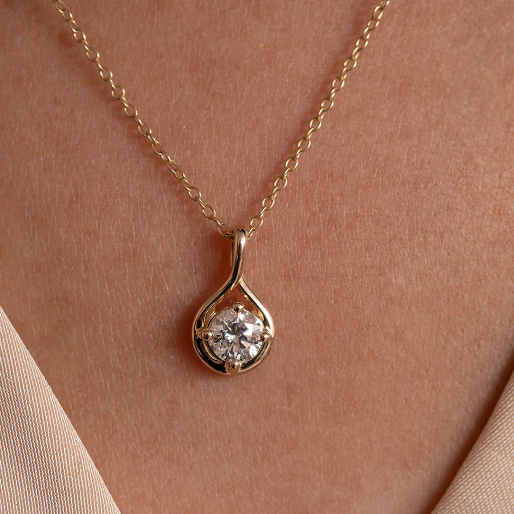 DEWDROP - 0.50ct | Lab Grown Diamond Necklace in 18ct Gold