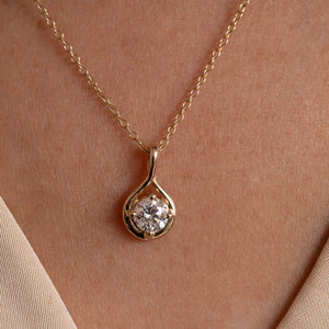 DEWDROP - 0.50ct | Lab Grown Diamond Necklace in 18ct Gold