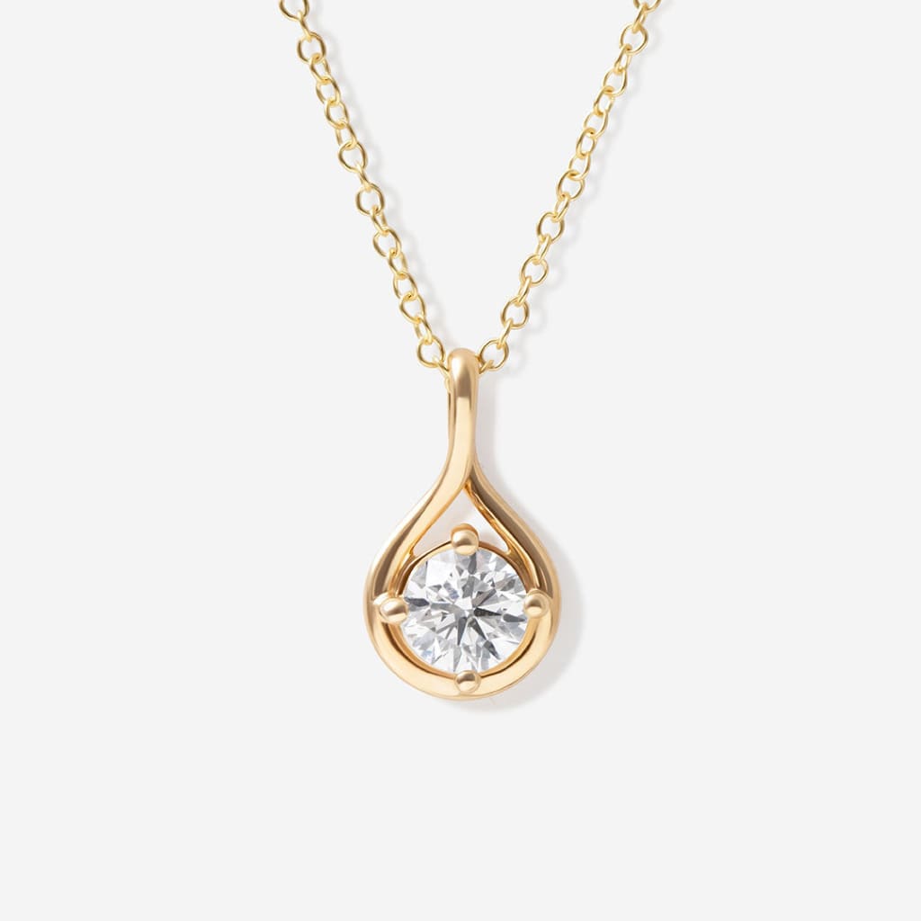 Dewdrop - Lab Grown Diamond Necklace 0.50ct | 18ct Gold