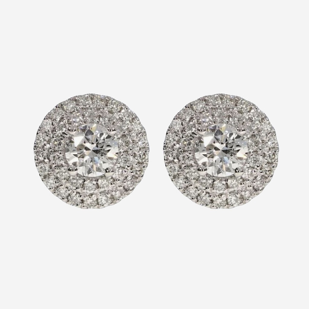 Diamond Disco Lab Grown Diamond Earrings | 18ct White Gold -