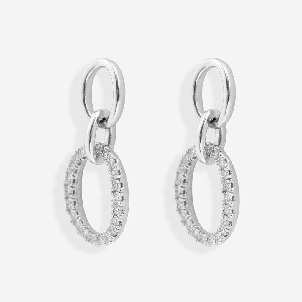 Diamond Drop Earrings - 0.40ct | White Gold - Earrings