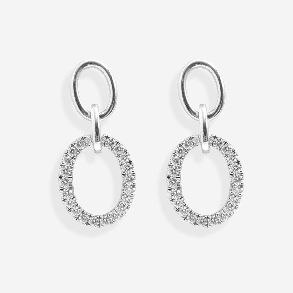 Diamond Drop Earrings - 0.40ct | White Gold - Earrings