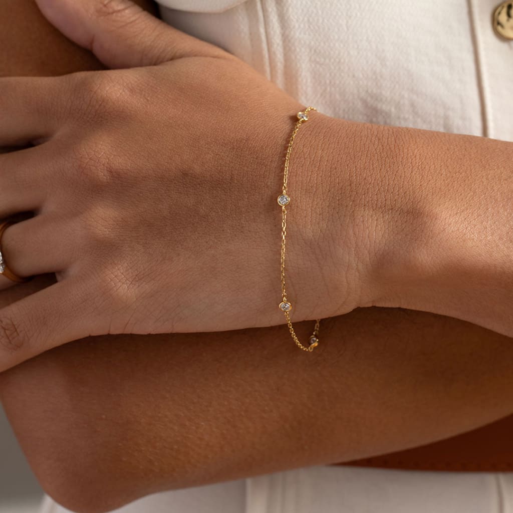 Diamond Drops Bracelet 0.40ct | 18ct Gold