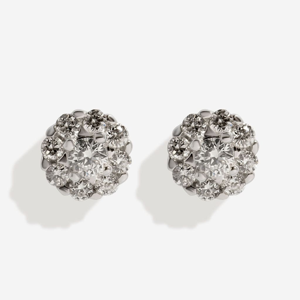 Diamond Earrings 0.12ct | 9ct White Gold