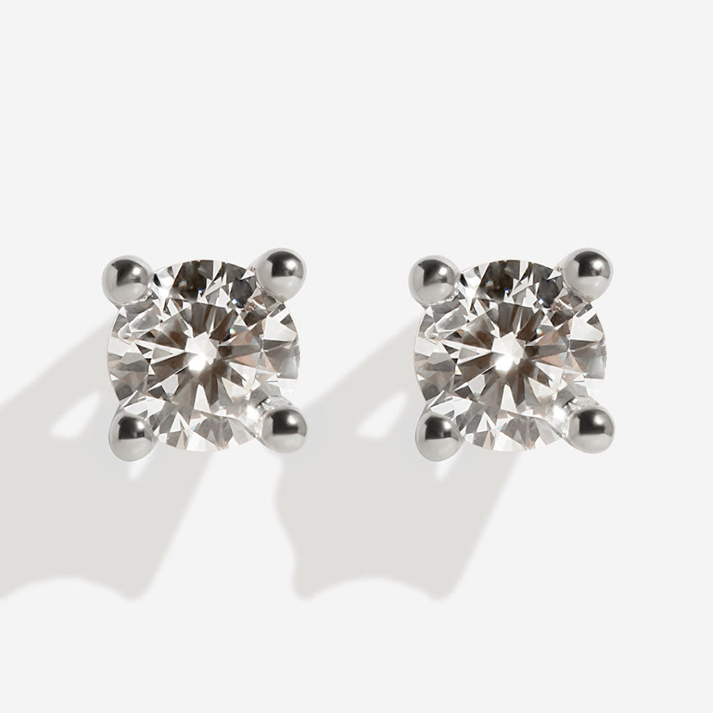 Diamond Earrings.50ct | 9ct White Gold - Earrings