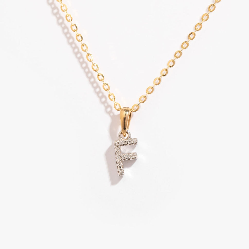 Initials on sale gold necklace