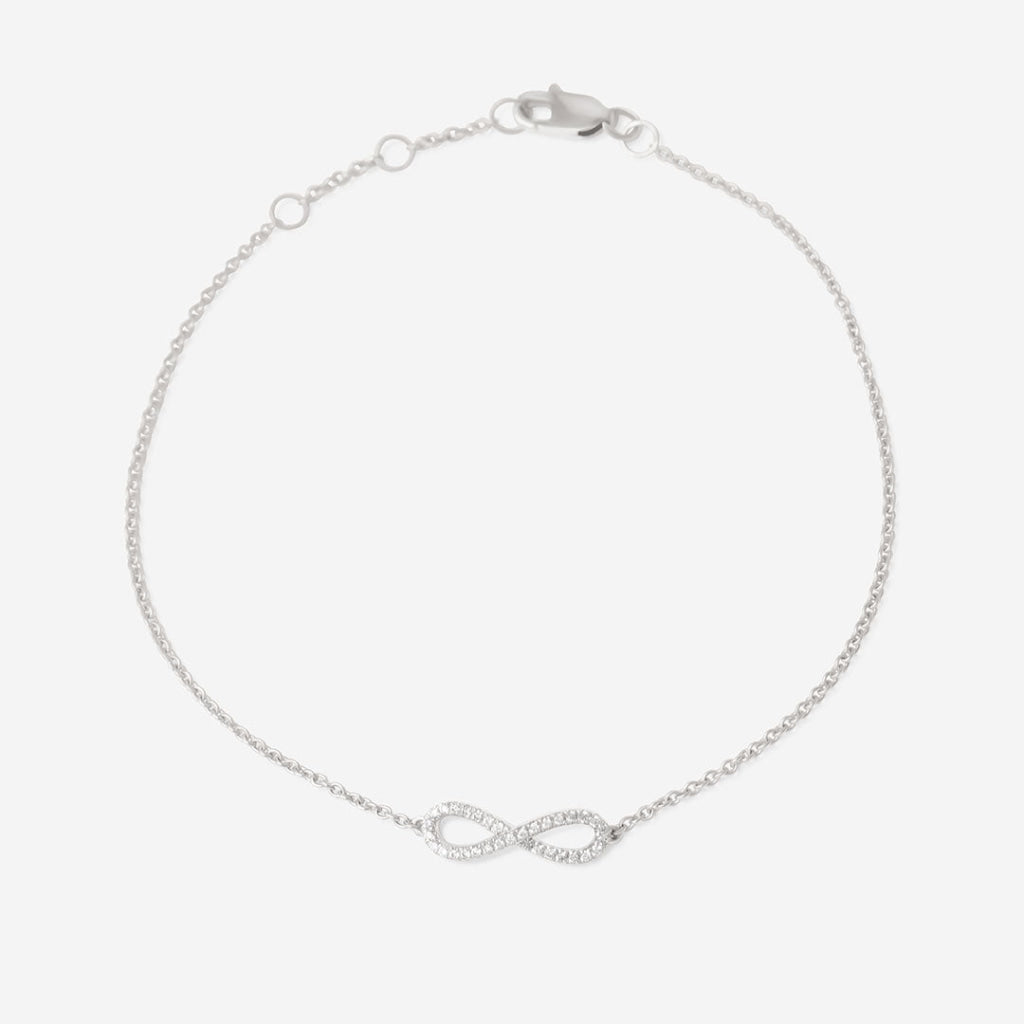 Diamond Infinity Bracelet | 18ct White Gold - Bracelet