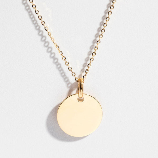 Made By Mary Love Disc Necklace | Hand Stamped Initials & Symbols