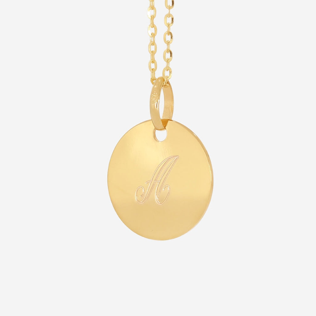 Disc Necklace | 9ct Gold - Necklace